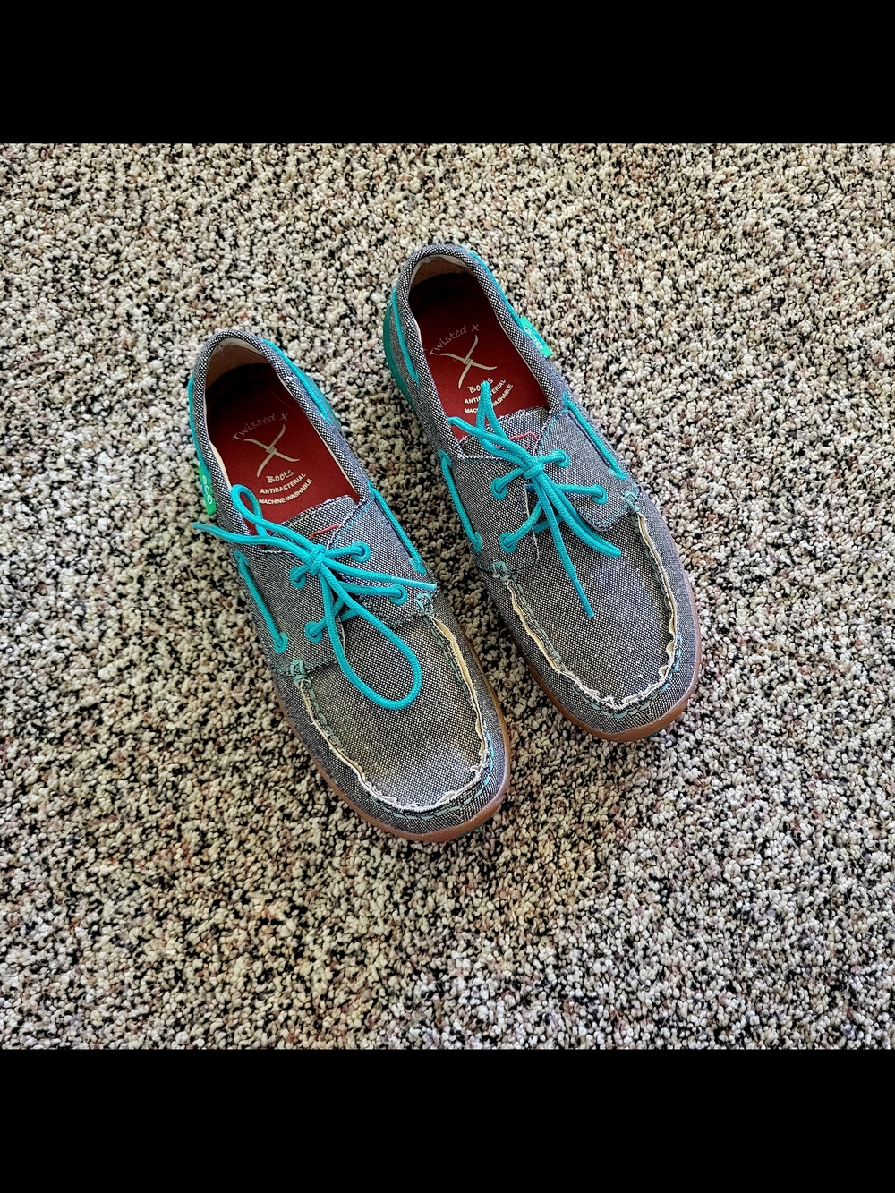 Twisted X Shoes with Teal Laces